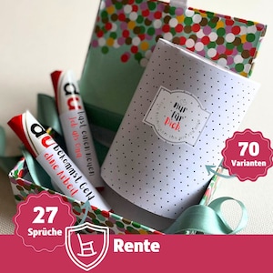 Regalo personalizado pensión jubilación colega colega jefe esposa marido despedida equipo pensionado jubilación Duplo tarjeta banderola