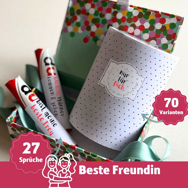 Gift Best Friend DU Message Duplo Gift Box DIY Personal Gifts Gift Girlfriend Download: 27 Duplo Banderols