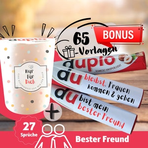 Gift Best Friend DU Message Duplo Gift Box DIY Personal Gifts Creative Gift Friend Download: 27 Duplo Banderoles