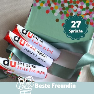 Gift Best Friend YOU Message Duplo Gift Box DIY Personal Personalized Gifts 27 Duplo Banderoles Small Attention