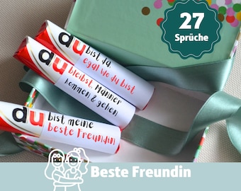 Gift Best Friend YOU Message Duplo Gift Box DIY Personal Personalized Gifts 27 Duplo Banderoles Small Attention