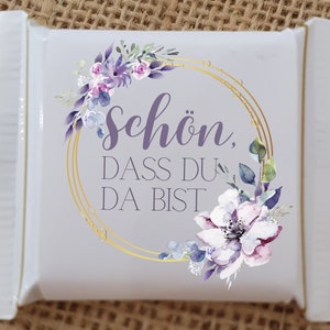 Mini fascette Ritter Sport carine che sei qui regalo ospite regalo compleanno matrimonio gioventù consacrazione battesimo comunione tavola decorazione omaggio