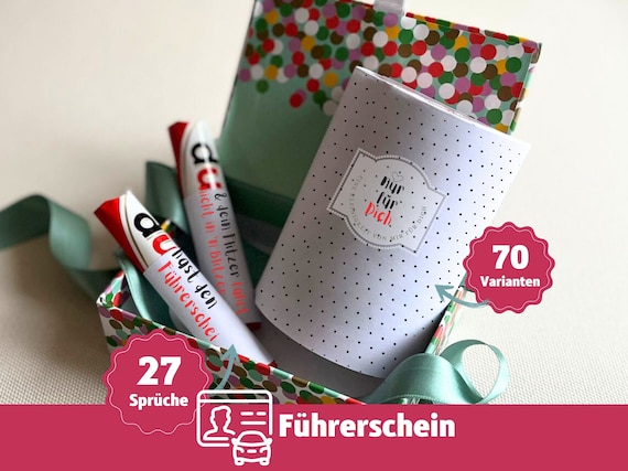 Geschenk zum Führerschein bestanden Fahrprüfung Junge Mädchen