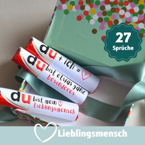 Lieblingsmensch personalisiertes Valentinstag Jahrestag Jubiläum Hochzeitstag Geburtstag Geschenk für ihn sie Männer Frauen Freundin Freund Partner Liebeserklärung Duplo Banderolen Liebe Duplo Geschenkbox