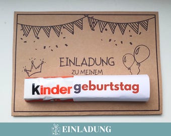 Invitation birthday party creative children's invitation birthday invitation children digital invitation children's birthday DIY invitation cards party