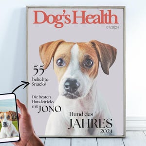 Personalisiertes Hundeposter Geschenk Hundeliebhaber Geschenk Hundebesitzer Foto Hund Portrait Bild Haustier Weihnachtsgeschenk Geburtstag
