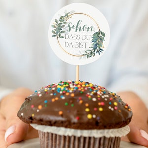 Cake topper matrimonio bello che ci sei muffin cupcakes ospite regalo compleanno matrimonio gioventù consacrazione battesimo comunione decorazione tavolo omaggio