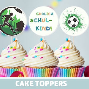Cake Topper Back to School Muffin Cupcakes Cake School Enrollment Boy School Cone Football 1st Day of School Class Table Decoration 2025 School Child Gift Decoration