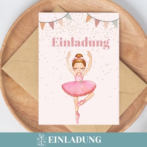 Invitation Birthday Party Girl Birthday Invitation Ballet Invitation Children&#39;s Birthday Ballet Dancer Invitation Ballet Birthday Party
