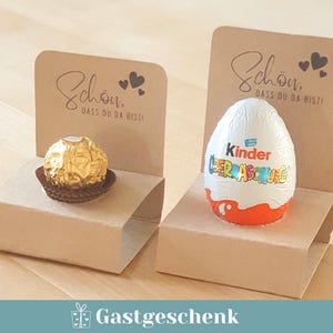 Roche regalo per gli ospiti Pasqua bello che tu sia qui regalo per gli ospiti decorazione della tavola di Pasqua decorazione di Pasqua uova di Pasqua cestino di Pasqua omaggio uovo Kinder Sorpresa