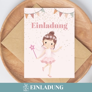 Einladung Geburtstagparty Mädchen Geburtstagseinladung Feen Einladung Kindergeburtstag Fee Einladung Feengeburtstag Feenparty Feengeburtstag