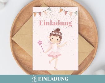 Invitation birthday party girl birthday invitation fairies invitation children's birthday fairy invitation fairy birthday fairy party fairy birthday