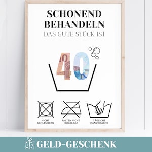 Cash gift 40th birthday funny gift mom DIY birthday gift dad voucher last minute gift colleague boss collective gift