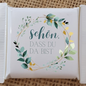 Mini fascette Ritter Sport carine che sei qui regalo ospite regalo compleanno matrimonio gioventù consacrazione battesimo comunione tavola decorazione omaggio