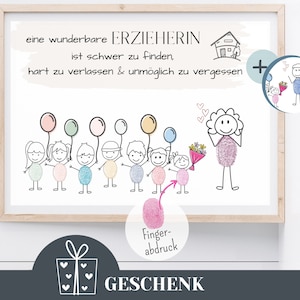 Empreinte digitale professeur cadeau enseignant anniversaire adieu cadeau maternelle garderie merci artisanat modèle coloriage modèle enfant télécharger