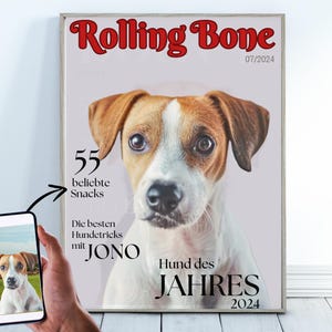 Personalisiertes Hundeposter Geschenk Hundeliebhaber Geschenk Hundebesitzer Foto Hund Portrait Bild Haustier Weihnachtsgeschenk Geburtstag