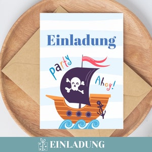 Invitation Anniversaire Enfants Anniversaire Invitation Pirate Invitation Anniversaire Enfant Pirate Mer Invitation Pirate Anniversaire Garçons Eau