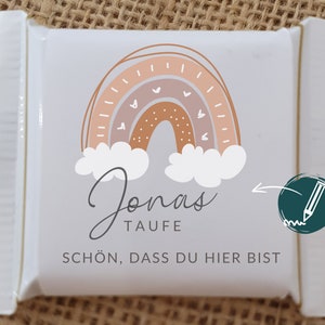 Regalo per gli ospiti, decorazione per battesimo, chiesa, bello che tu sia qui Ritter Sport, mini fascette, regalo per gli ospiti, decorazione per la tavola, omaggio, souvenir, grazie