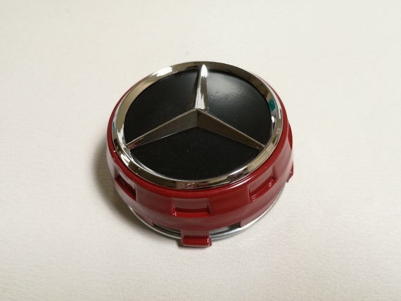 Coprimozzo AMG, dall'aspetto di un bloccaggio centrale (Rosso), Accessori  originali per le ruote, Ruote complete e accessori per le ruote