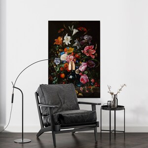 Jan Davidsz. de Heem - Jarrón con flores (c. 1670), exposición en museo, arte clásico / lienzo y póster Impresión premium de alta calidad