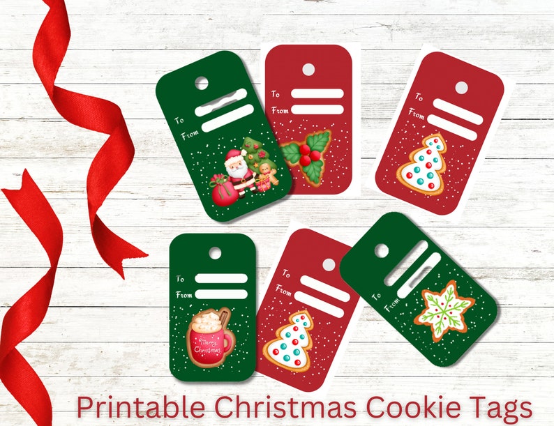 Printable Holiday Labels DIGITAL DOWNLOAD Merry Christmas - Etsy
