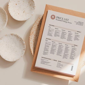 Cleaning Service Pricing List, Editable Clean Price list template, Professional Cleaning business Form, Price sheet, Commercial residential image 4
