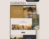 Wellness Coach Squarespace Website Template, Therapist Modern Website, Holistic Counselor Website, Bright Colorful Website Template