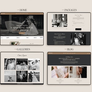 Photography Squarespace Website Template, Wedding Photographer Website, Squarespace 7.1 portfolio template image 4