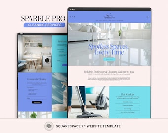 Reinigungsservice Squarespace Website Template, Reinigung Business Website