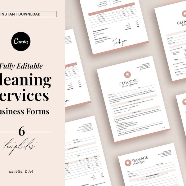 Cleaning Lady Contract Etsy