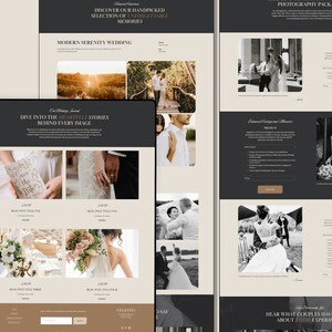 Photography Squarespace Website Template, Wedding Photographer Website, Squarespace 7.1 portfolio template image 8