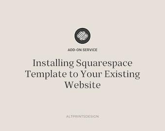既存のウェブサイトにSquarespaceテンプレートをインストールする