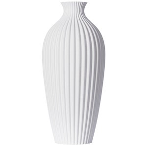 Decorative vase Saskia XL 38 cm / WATERPROOF / flower vase / dried flowers / vase / pampas grass / dried flowers / floor vase / black / white
