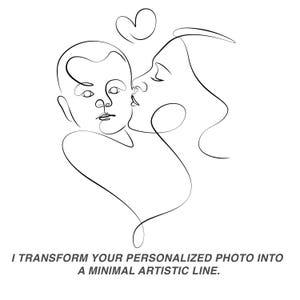 Custom One Line Drawing from Photo: Tattoo Art Line (Digital Vector File) image 3