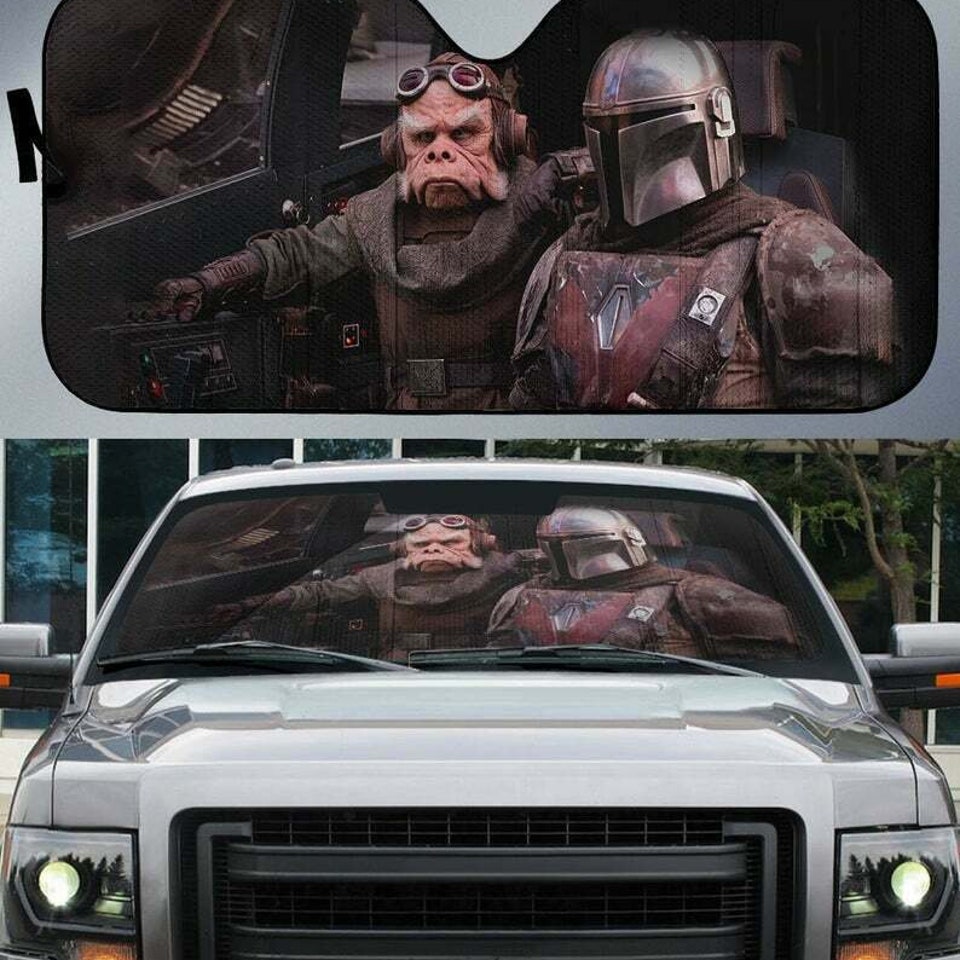 Mandalorian car 2024 sun shade