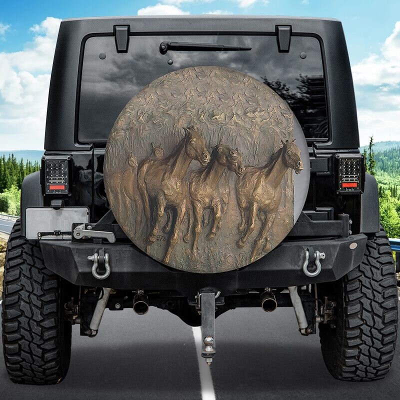 Herd Of Horses Spare Tire Cover