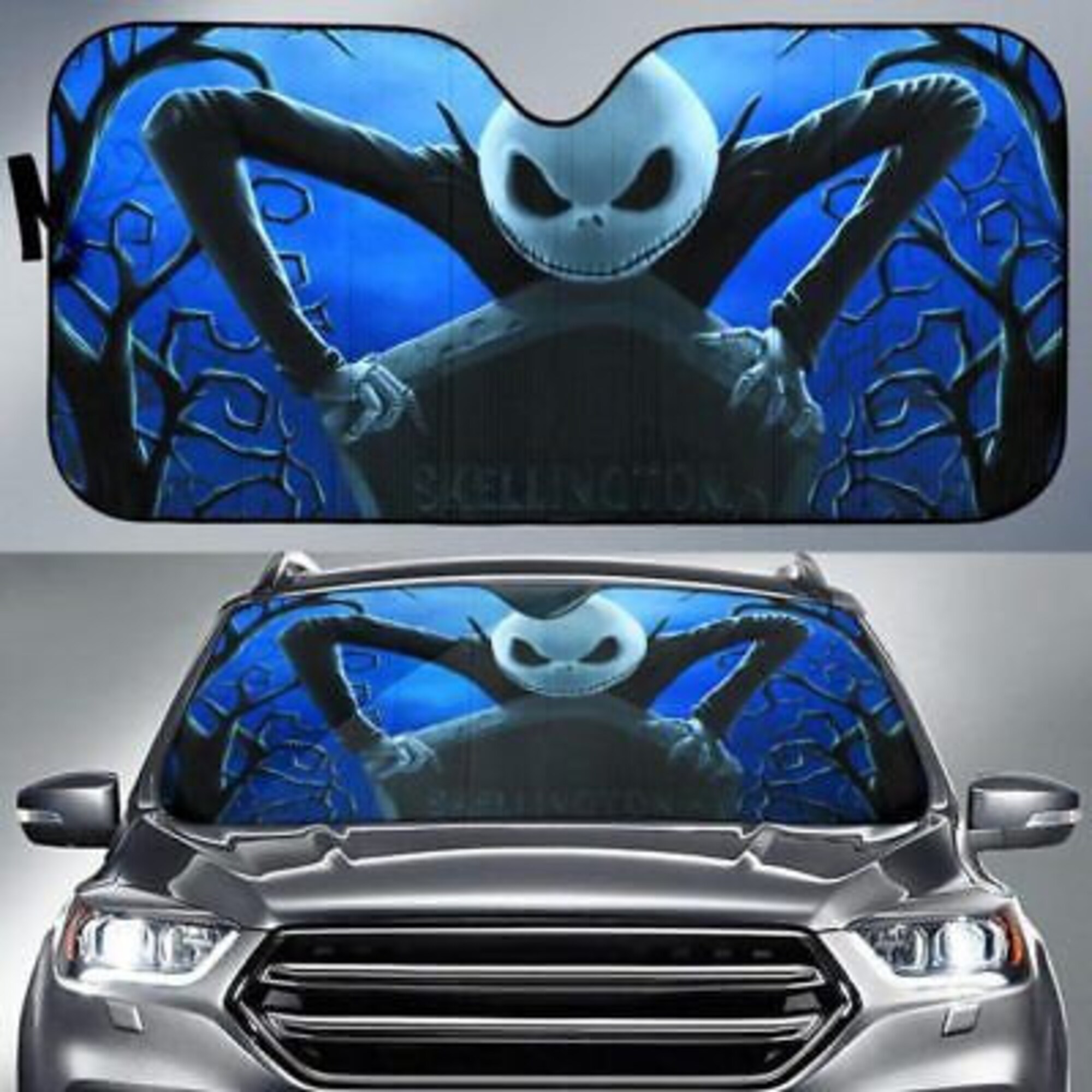 Discover The Nightmare Before Christmas Jack Skellington Car Windshield Sun Shade