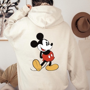 Disney Sudadera con capucha de Mickey Mouse para mujer, diseño clásico de  ganchillo