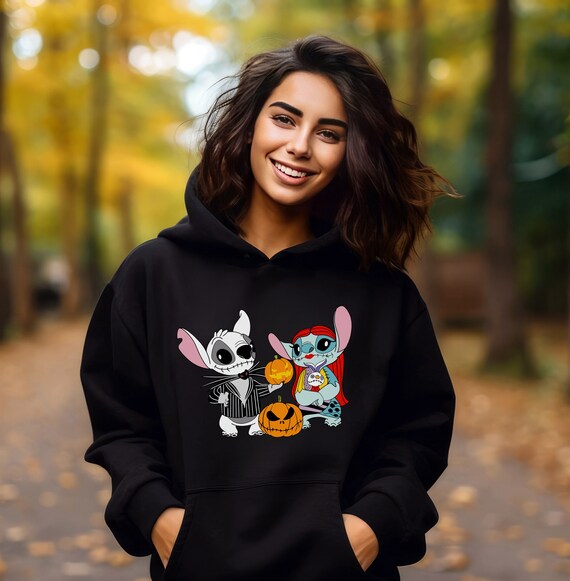 Cute Halloween Hoodie Halloween Stitch Sweatshirt Disney - Etsy UK