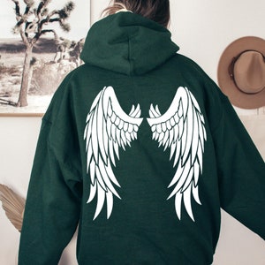 Angel Hoodie, Aesthetic Hoodie, Wings Hoodie, Trendy Hoodies, Design on