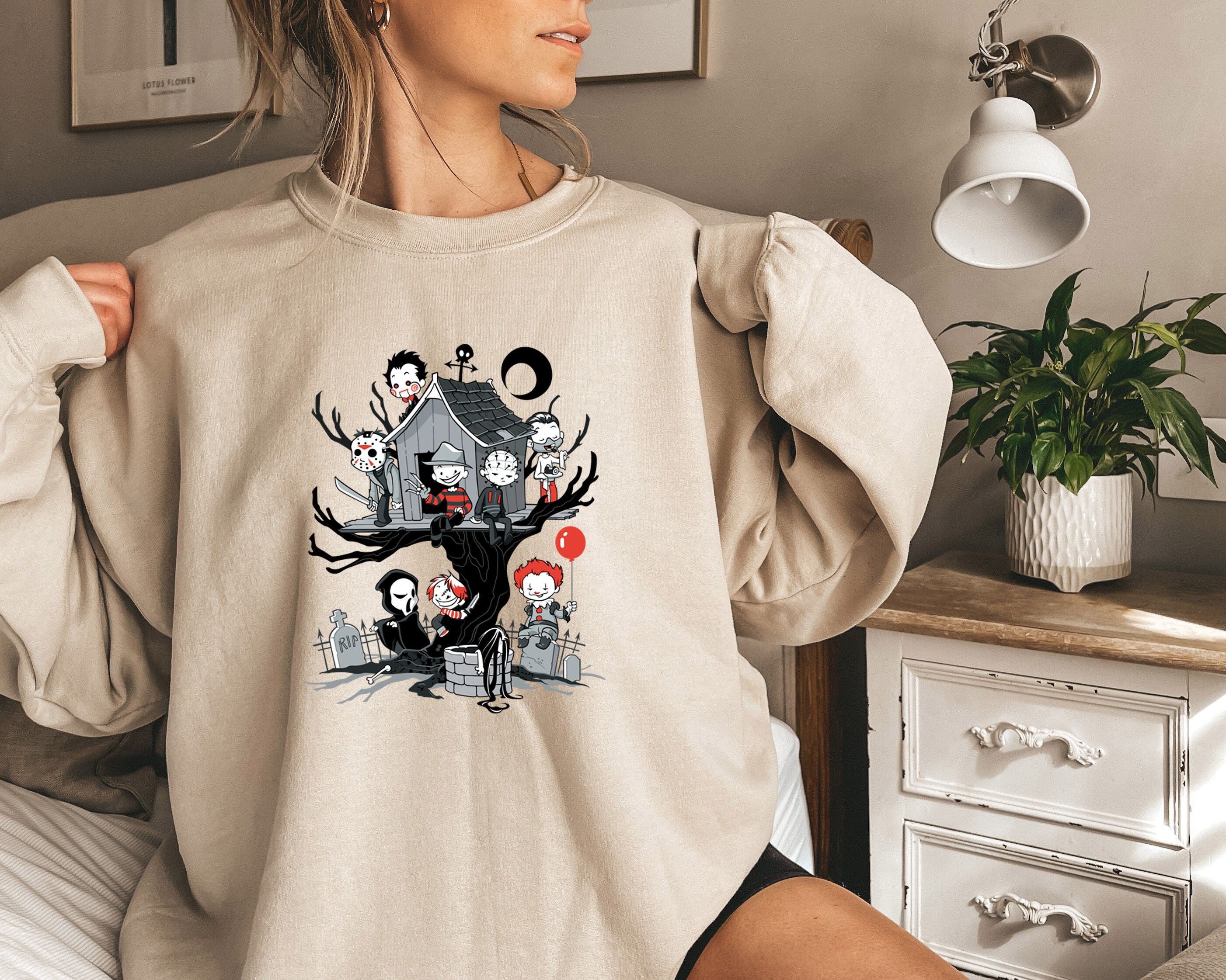 Discover Halloween Movie Characters Sweatshirt