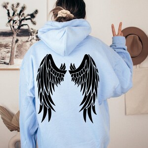 Angel Hoodie, Aesthetic Hoodie, Wings Hoodie, Trendy Hoodies, Design on