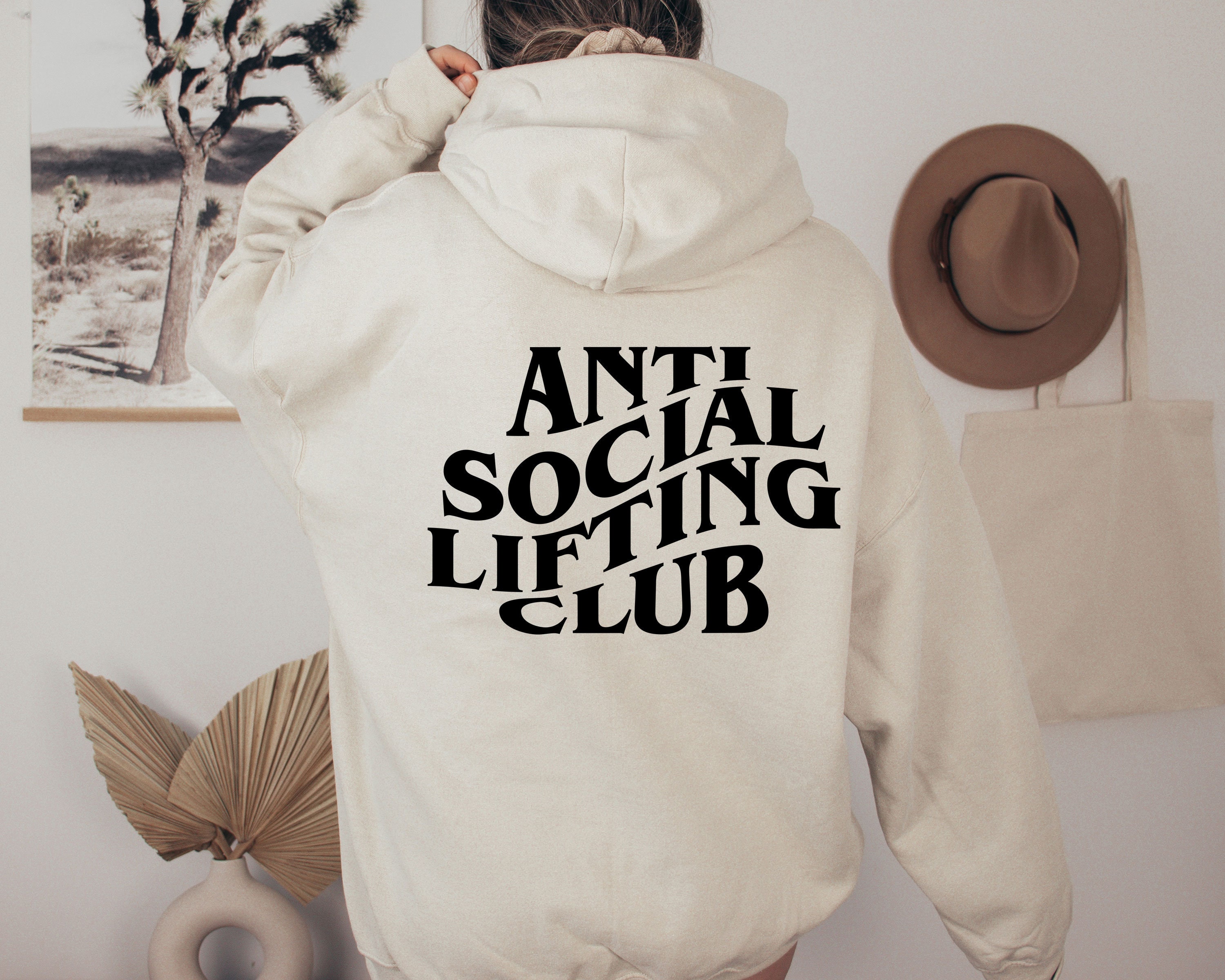 Anti Social Lifting Club Hoodie Anti Social Gym Lover Hoodie