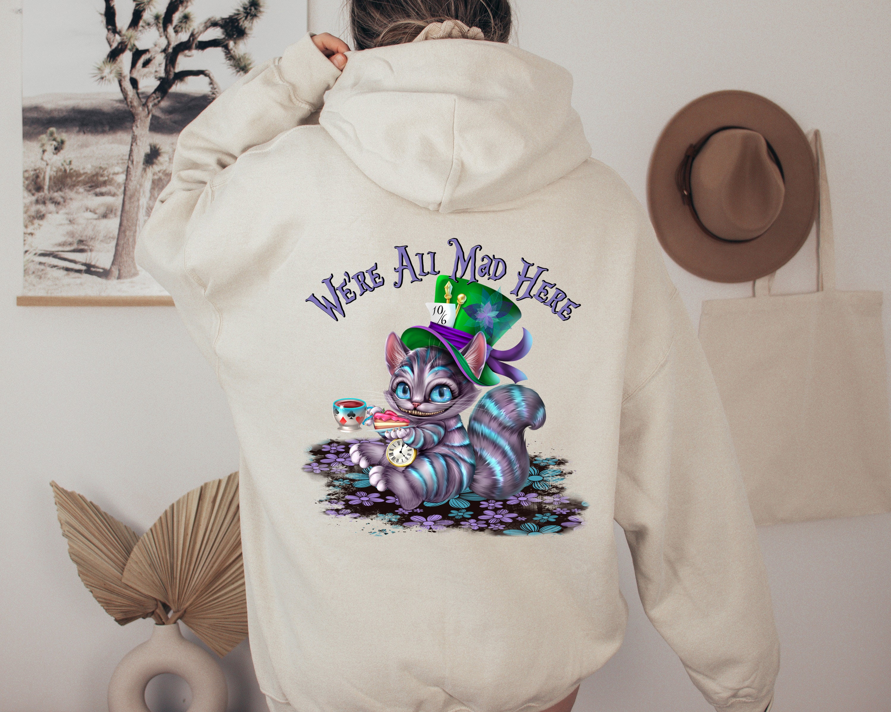 Cheshire Cat Hoodie Alice Cheshire Cat Alice in Wonderland Etsy