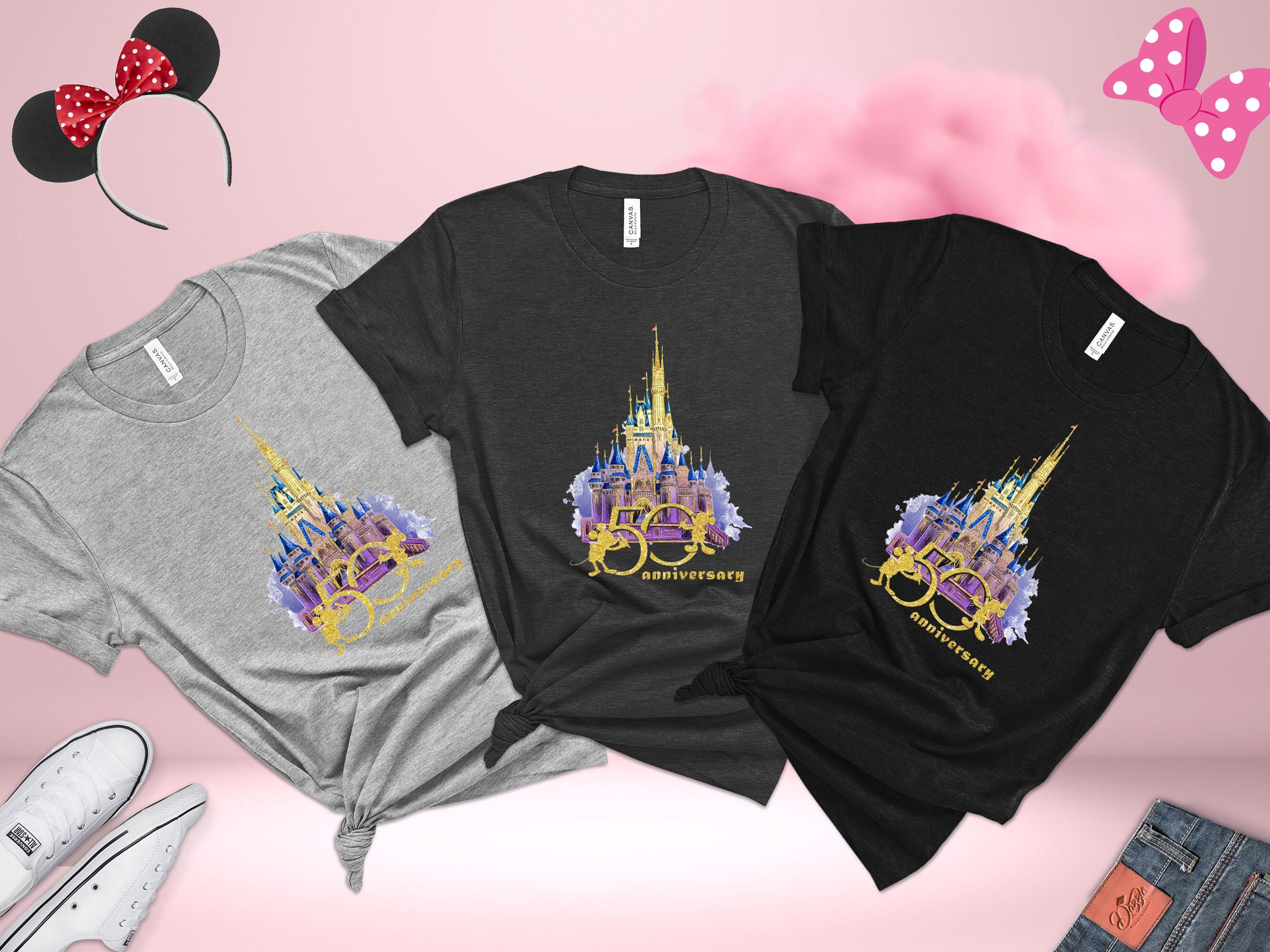 Discover Disney World 50th Anniversary Shirt, Magical Castle Matching Shirt, Disney Magical Years Shirt