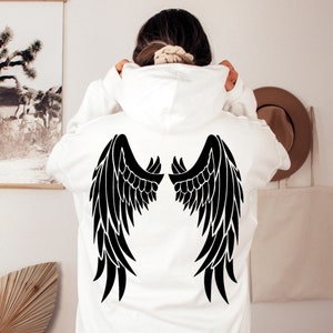 Angel Hoodie, Aesthetic Hoodie, Wings Hoodie, Trendy Hoodies, Design on