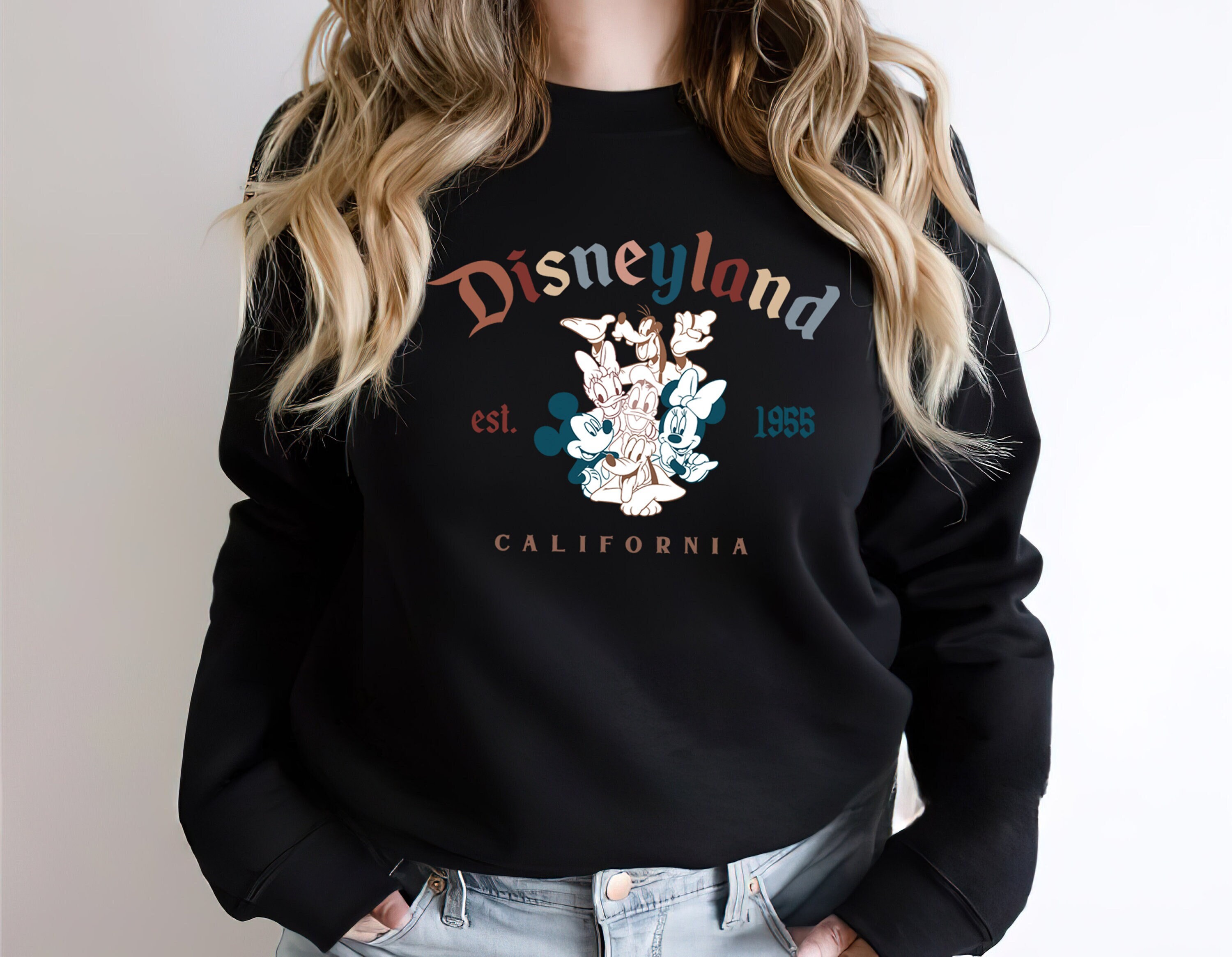Discover Disneyland Sweatshirt For Family, Disneyland California 1955 Sweatshirt