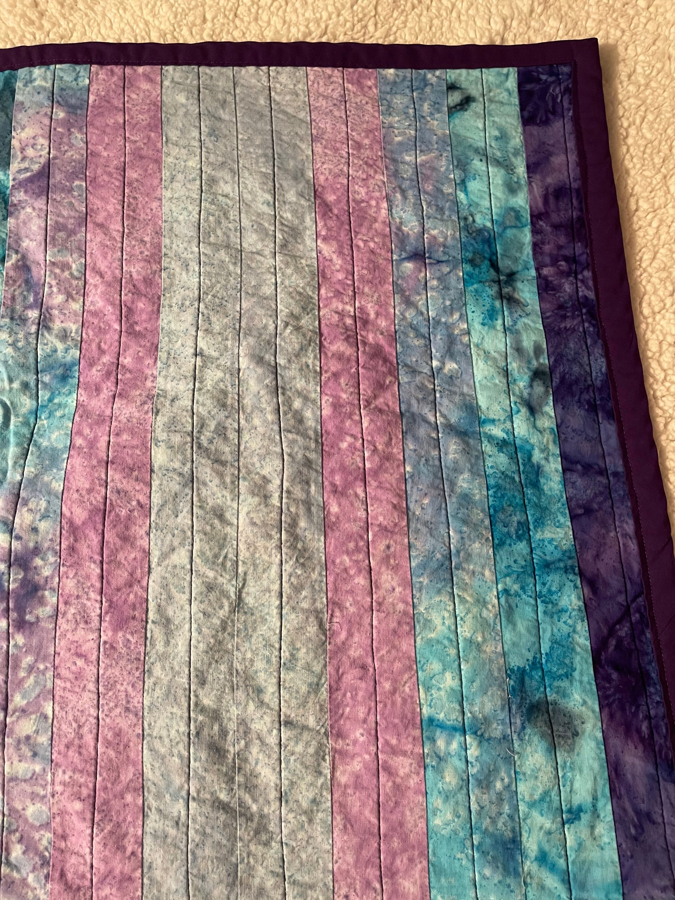 Metallic Peacock Lap Quilt Etsy