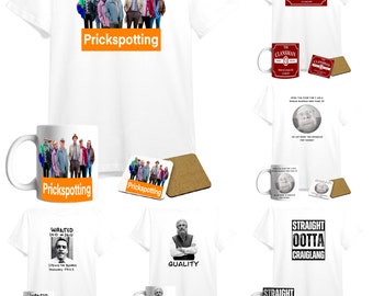 Still Game Gift Set: T-Shirt, Mug & Coaster prickspotting christmas gift scottish comedy tv show adult dad grandad two pints prick clansman