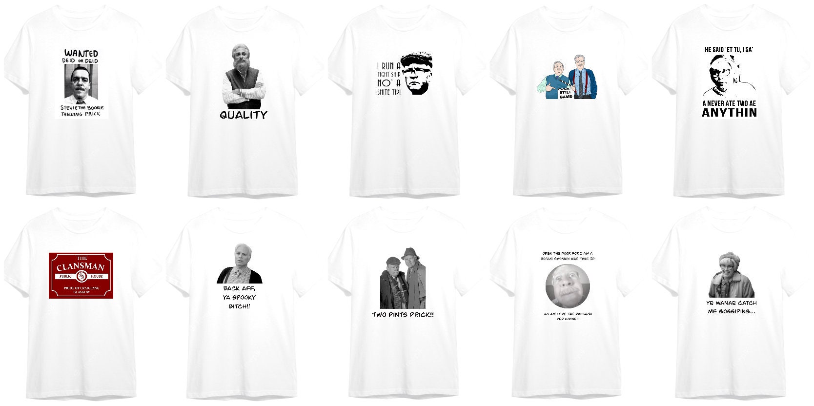 Still Game t shirt all sizes to comedy adult humour Scottish